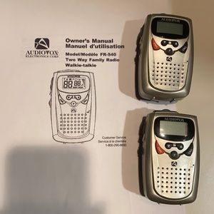 Audiovox Model FR-540 Two Way Family Radio